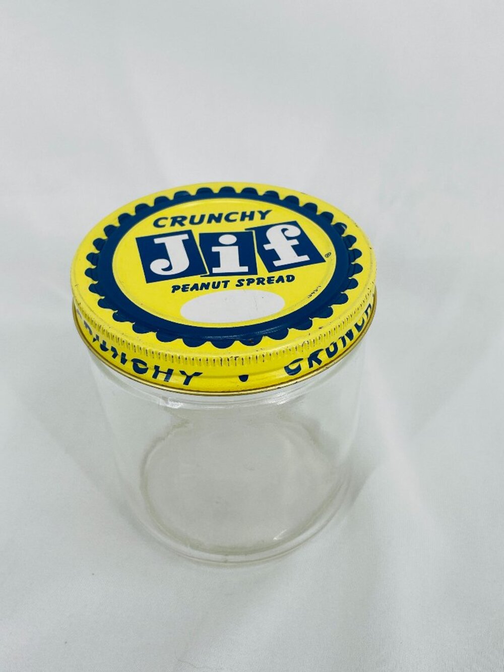 Jif Crunchy Peanut Spread Glass Jar Lid